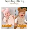 imageFURTALK Baby Beanie Infant Newborn Toddler Winter Hat Double Pom Pom Warm Knit Cap for Girls BoysBeigepinkkhaki