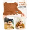 imageFURTALK Baby Beanie Winter Hat with Bear Ear for Infant Toddler Boys Girls Soft Knitted Skull CapBlackbeigecaramel