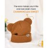 imageFURTALK Baby Beanie Winter Hat with Bear Ear for Infant Toddler Boys Girls Soft Knitted Skull CapDark Greykhakicaramel