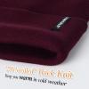 imageFURTALK Beanie Hat for Men Women Winter Hats for Women Men Soft Warm Unisex Cuffed Beanie Knitted Skull CapCmaroon