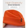imageFURTALK Beanie Hat for Men Women Winter Hats for Women Men Soft Warm Unisex Cuffed Beanie Knitted Skull CapPumpkin Orange