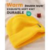 imageFURTALK Beanie Hat for Men Women Winter Hats for Women Men Soft Warm Unisex Cuffed Beanie Knitted Skull CapPure Yellow
