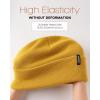 imageFURTALK Beanie Hat for Men Women Winter Hats for Women Men Soft Warm Unisex Cuffed Beanie Knitted Skull CapYellow