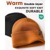 imageFURTALK Beanie Hat for Women Men Winter Hat Womens Cuffed Beanies Knit Skull Cap Warm Ski HatsDark Orange Mixed