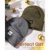 imageFURTALK Beanie Hats for Women Knit Cuffed Winter Hats Soft Warm Cute Ski Skull CapsGreendark Grey