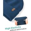 imageFURTALK Beanie for Men Women Cuffed Thick Knitted Unisex Winter Hat Beanies Skull CapBlue