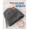imageFURTALK Beanie for Men Women Cuffed Thick Knitted Unisex Winter Hat Beanies Skull CapDark Grey