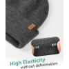 imageFURTALK Beanie for Men Women Cuffed Thick Knitted Unisex Winter Hat Beanies Skull CapDark Grey