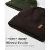 imageFURTALK Beanie for Men Women Cuffed Thick Knitted Unisex Winter Hat Beanies Skull CapDeep Coffee