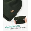 imageFURTALK Beanie for Men Women Cuffed Thick Knitted Unisex Winter Hat Beanies Skull CapMix Army Green