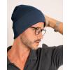 imageFURTALK Beanie for Men Women Cuffed Thick Knitted Unisex Winter Hat Beanies Skull CapNavy