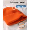imageFURTALK Beanie for Men Women Cuffed Thick Knitted Unisex Winter Hat Beanies Skull CapOrange
