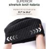 imageFURTALK Double Layer Winter Hats for Men Women Beanie Thick Cuffed Warm Ski HatsDark Mixgrey