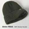 imageFURTALK Double Layer Winter Hats for Men Women Beanie Thick Cuffed Warm Ski HatsGreen