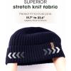 imageFURTALK Double Layer Winter Hats for Men Women Beanie Thick Cuffed Warm Ski HatsNavy