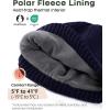 imageFURTALK Double Layer Winter Hats for Men Women Beanie Thick Cuffed Warm Ski HatsNavy