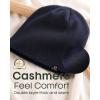 imageFURTALK DoubleLayer Beanie Hats Men Women Ultra Soft Stretchy Cuffless Winter Hat Unisex Warm Thick Beanie Cap Winter HatNavy