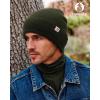 imageFURTALK DoubleLayer Beanie for Men Women Ultra Soft Stretchy Knit Winter Hat Unisex Cold Weather Beanie HatGreen