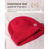 imageFURTALK DoubleLayer Beanie for Men Women Ultra Soft Stretchy Knit Winter Hat Unisex Cold Weather Beanie HatRed