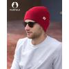 imageFURTALK DoubleLayer Beanie for Men Women Ultra Soft Stretchy Knit Winter Hat Unisex Cold Weather Beanie HatRed