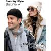 imageFURTALK Fisherman Beanie for Men Women  Knitted Unisex Winter Hat with Stretchy Comfort Outdoor AllDay WarmthBlackwhitegreybrown
