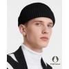imageFURTALK Fisherman Beanie for Men Women Sytlish Short Cuff Knittet Watch Cap Winter HatsBlack