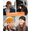 imageFURTALK Fisherman Beanie for Men Women Sytlish Short Cuff Knittet Watch Cap Winter HatsBrown