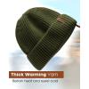 imageFURTALK Fisherman Beanie for Men Women Sytlish Short Cuff Knittet Watch Cap Winter HatsGreen
