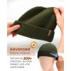 imageFURTALK Fisherman Beanie for Men Women Sytlish Short Cuff Knittet Watch Cap Winter HatsGreen