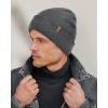 imageFURTALK Mens Beanie Fleece Lined Winter Hats Double Layered Stylish Knited Cuffed Plain HatMix Grey