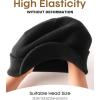 imageFURTALK Mens Beanie with Brim Thick Knitted Acrylic Beanie for Men Women Warm Outdoor Winter HatBlack
