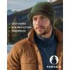 imageFURTALK Mens Beanie with Brim Thick Knitted Acrylic Beanie for Men Women Warm Outdoor Winter HatGreen