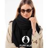 imageFURTALK Scarf for Women Men Soft Warm Cashmere Feel Blanket Scarf Pashmina Shawl Winter Thick Womens ScarvesBlack