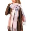 imageFURTALK Scarf for Women Winter Chunky Scarf Womens Shawl Large Oversized Scarves Wraps Gifts for WomenPink