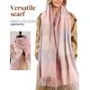 imageFURTALK Scarf for Women Winter Chunky Scarf Womens Shawl Large Oversized Scarves Wraps Gifts for WomenPink
