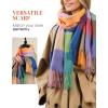 imageFURTALK Scarf for Women Winter Chunky Scarf Womens Shawl Large Oversized Scarves Wraps Gifts for WomenRainbow