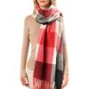 imageFURTALK Scarf for Women Winter Chunky Scarf Womens Shawl Large Oversized Scarves Wraps Gifts for WomenRed