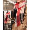 imageFURTALK Scarf for Women Winter Chunky Scarf Womens Shawl Large Oversized Scarves Wraps Gifts for WomenRed