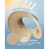 imageFURTALK Sun Hats for Women Wide Brim Beach Hat Straw Visor Ponytail Summer UV Packable Foldable Beach Vacation EssentialsBeige