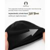 imageFURTALK Winter Beanie Hat Men Women Fleece Lining Winter Hats Windproof Knitted Warm Stretchable Cuffless BeanieBlack