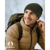 imageFURTALK Winter Beanie Hat Men Women Fleece Lining Winter Hats Windproof Knitted Warm Stretchable Cuffless BeanieGreen