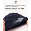 imageFURTALK Winter Beanie Hat Men Women Fleece Lining Winter Hats Windproof Knitted Warm Stretchable Cuffless BeanieNavy