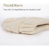 imageFURTALK Winter Beanie Hat for Women Satin Lined Cable Knit Chunky Slouchy Beanies Skull Warm CapBeige