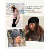imageFURTALK Winter Beanie Hat for Women Satin Lined Cable Knit Chunky Slouchy Beanies Skull Warm CapCamel