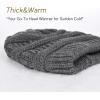 imageFURTALK Winter Beanie Hat for Women Satin Lined Cable Knit Chunky Slouchy Beanies Skull Warm CapMix Grey
