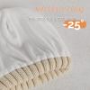 imageFURTALK Winter Beanie Hats for Women Fleece Lined Pom Pom Knitted Warm Beanie CapsBeige