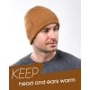 imageFURTALK Winter Hats for Men Women Fleece Lined Beanie Warm Cuffed Outdoor Skull CapCamel