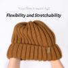 imageFURTALK Winter Hats for Women Fleece Lined Beanie Knit Chunky Womens Snow CapBrown
