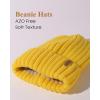 imageFURTALK Winter Hats for Women Fleece Lined Beanie Knit Chunky Womens Snow CapYellow