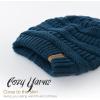 imageFURTALK Winter Hats for Women Fleece Lined Knit Beanie Hats Slouchy Warm Beanies Ski Skull CapDark Bluefleece Lining